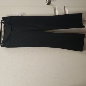 Boot cut black slacks